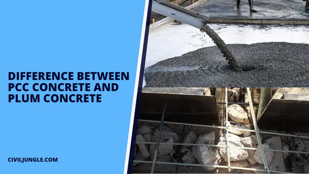 Difference Between PCC Concrete and Plum Concrete