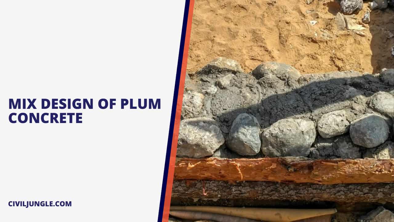 Mix Design of Plum Concrete