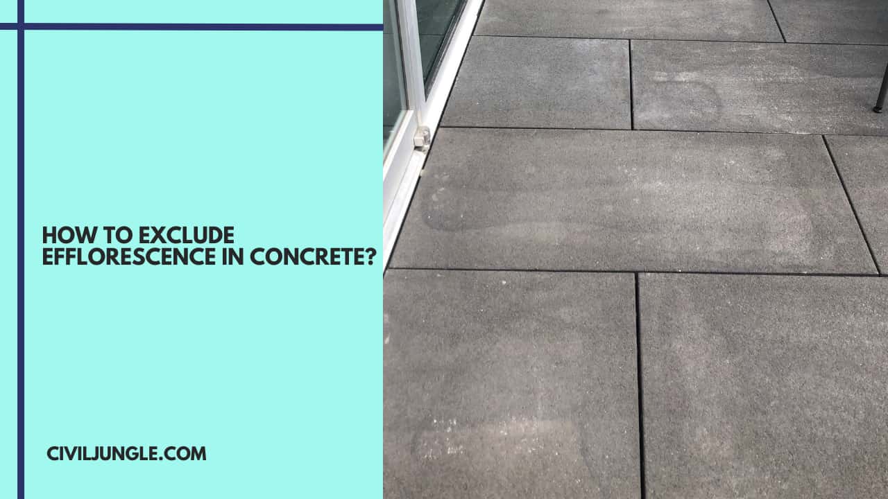 How to Exclude Efflorescence in Concrete?