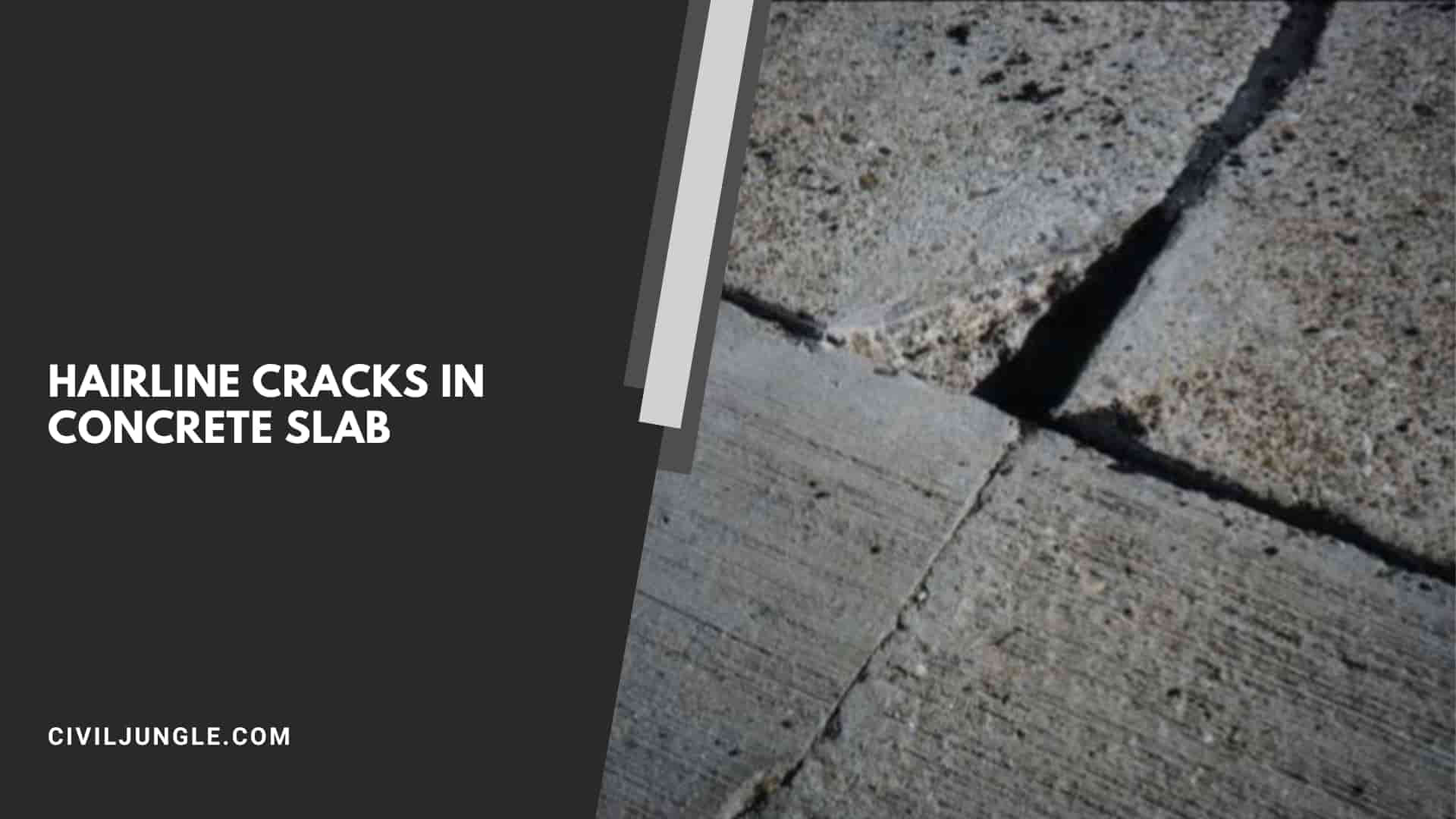 Hairline Cracks in Concrete Slab
