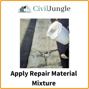 Apply Repair Material Mixture