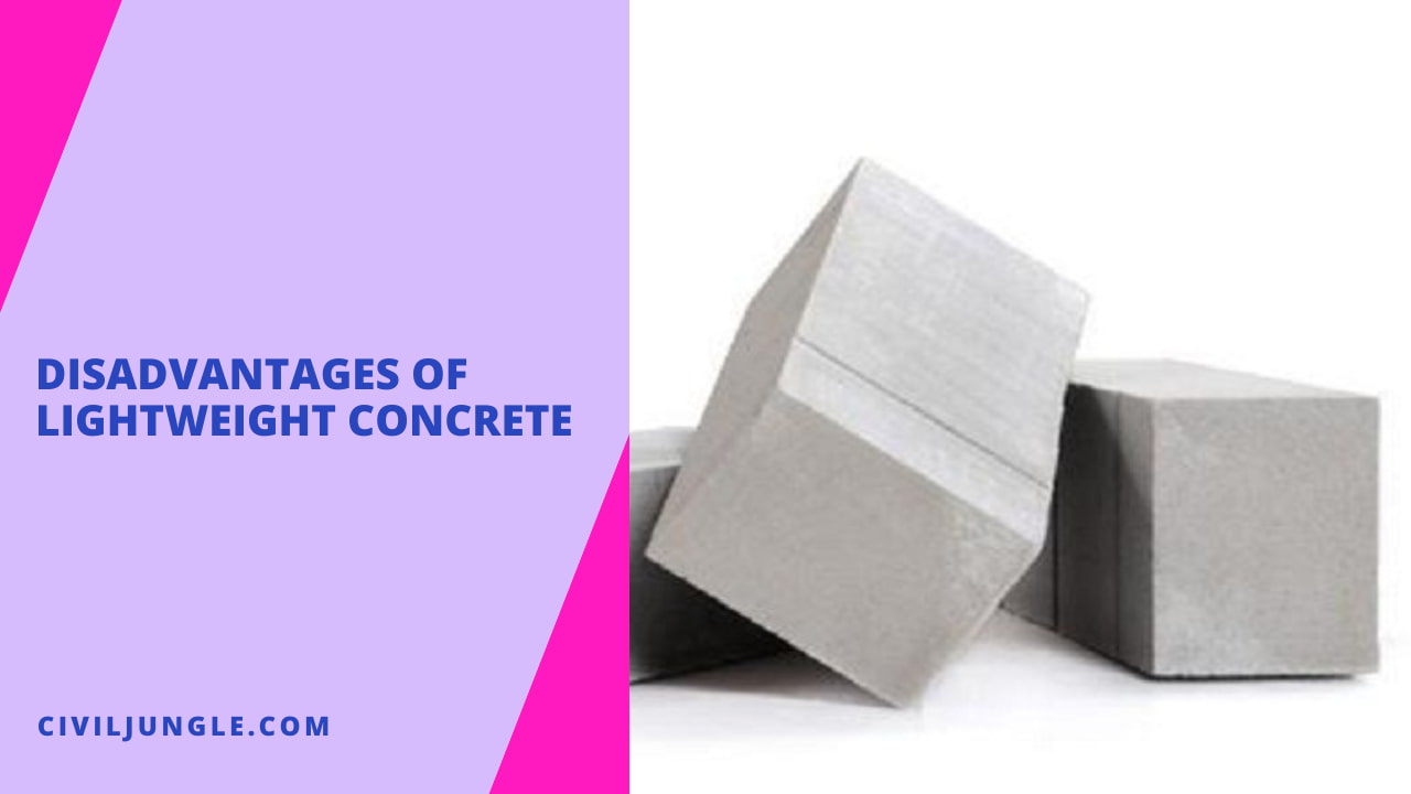 Disadvantages of Lightweight Concrete