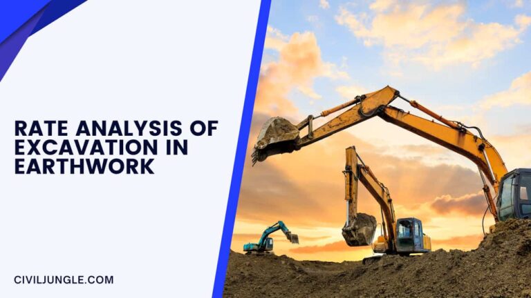 Rate Analysis of Excavation in Earthwork: March 2024