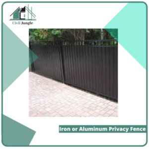 Iron or Aluminum Privacy Fence