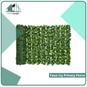 Faux Ivy Privacy Fence