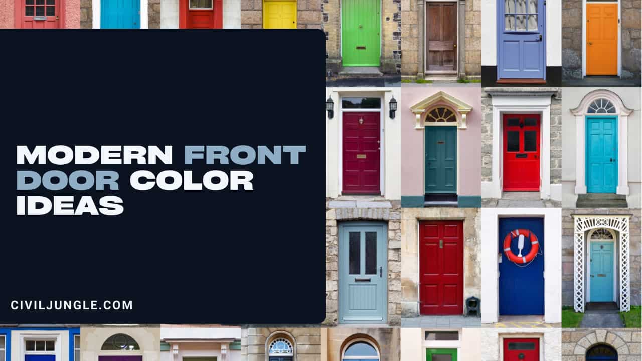 Modern Front Door Color Ideas