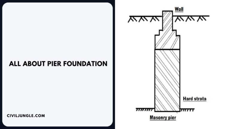 What Is Pier Foundation | Types of Drilled Piers | Advantages and Disadvantages of Drilled Pier Foundations