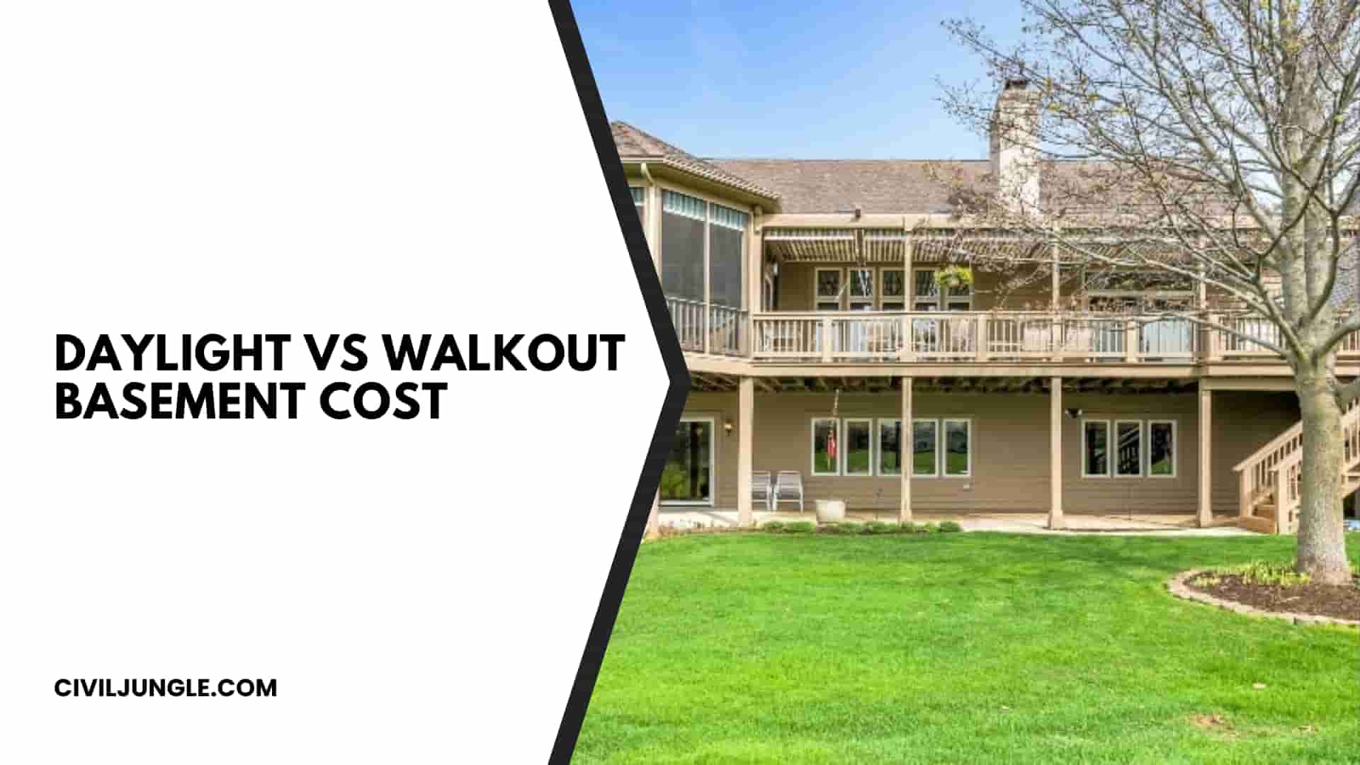 Daylight Vs Walkout Basement Cost