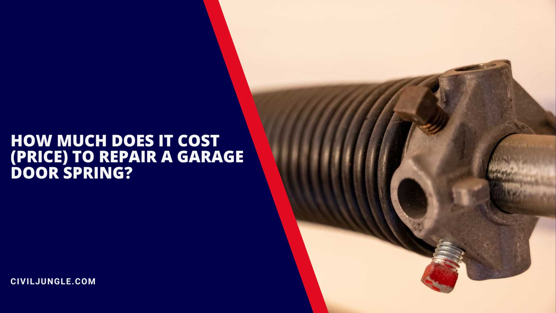 How Much Does It Cost (Price) to Repair a Garage Door Spring?