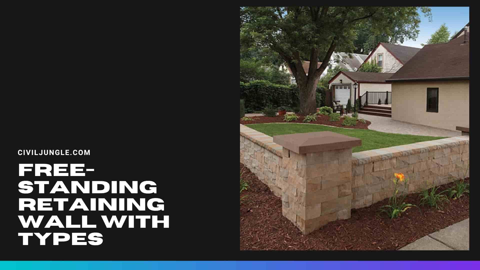 Free-Standing Retaining Wall with Types