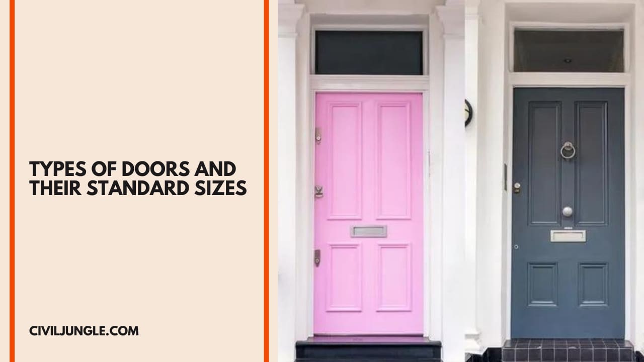 Types of Doors and Their Standard Sizes