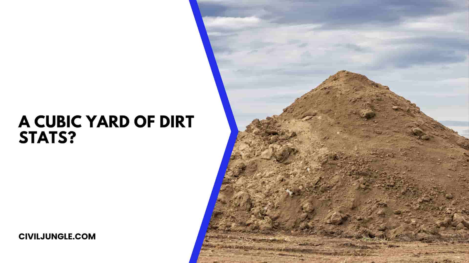 A Cubic Yard of Dirt Stats?