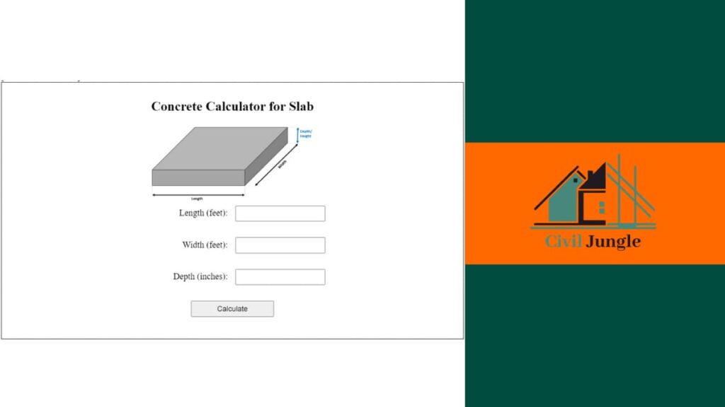 Concrete Calculator for Slab
