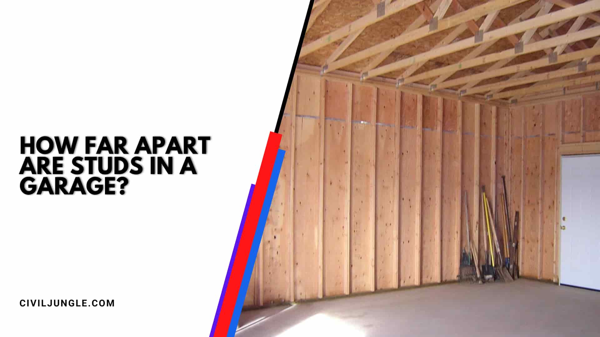How Far Apart Are Studs in a Garage?