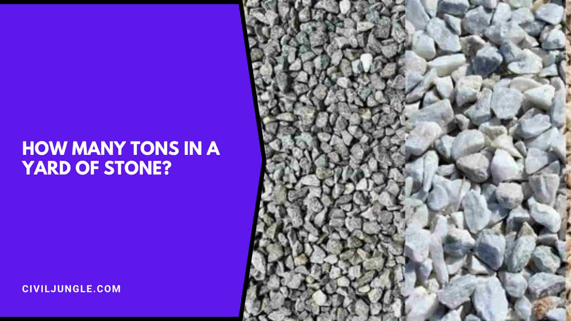 How Many Tons in a Yard of Stone?