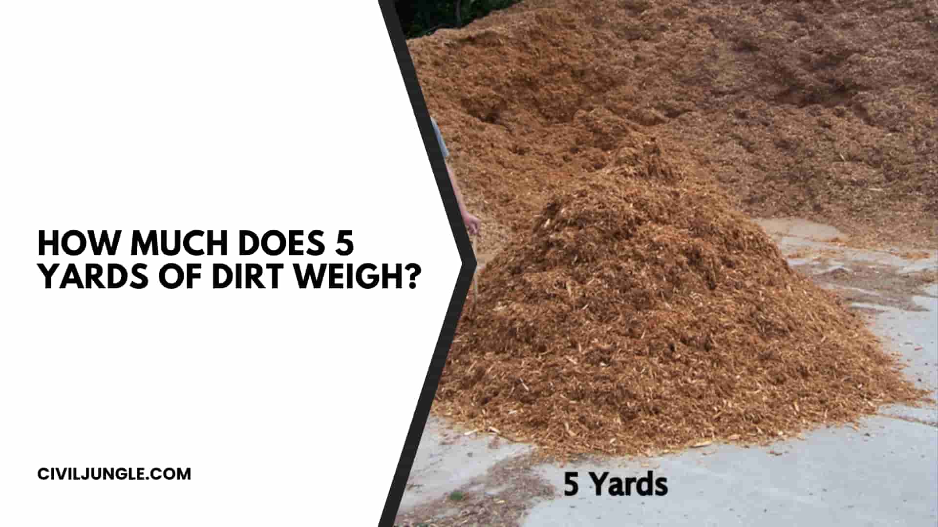 How Much Does 5 Yards of Dirt Weigh?