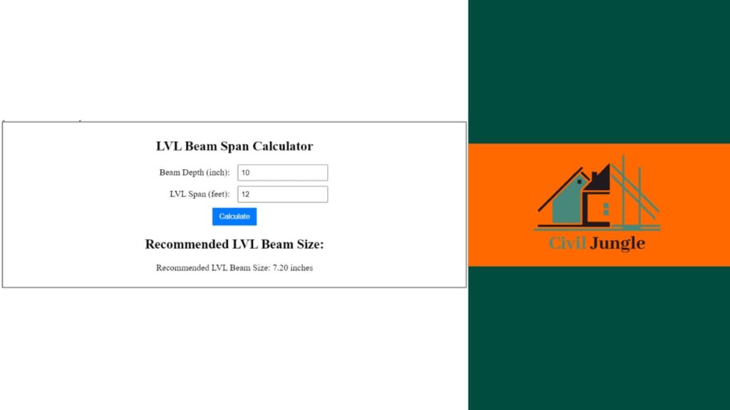 LVL Beam Span Calculator