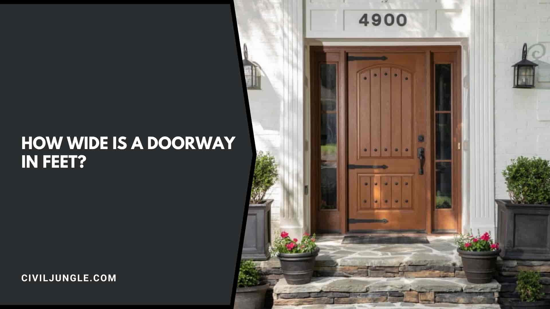 How Wide Is a Doorway in Feet?