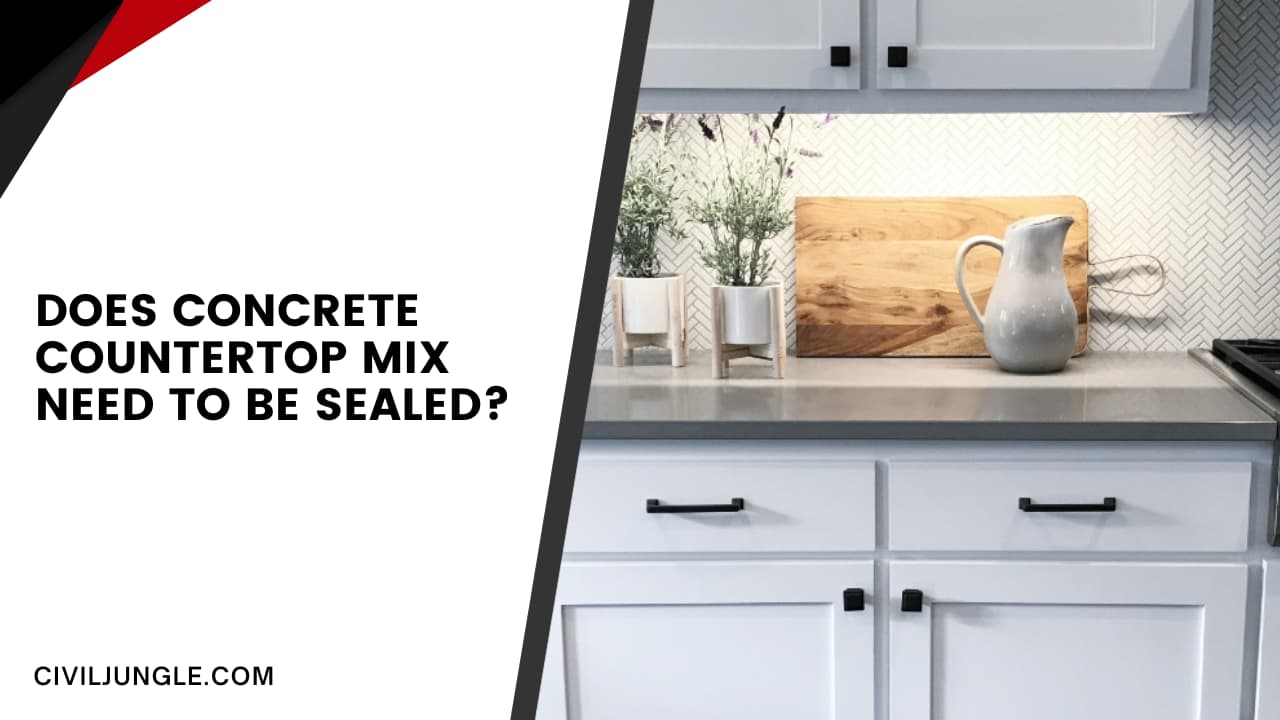 Does Concrete Countertop Mix Need To be Sealed?