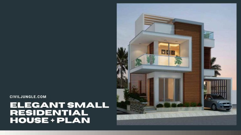 Elegant Small Residential House + Plan
