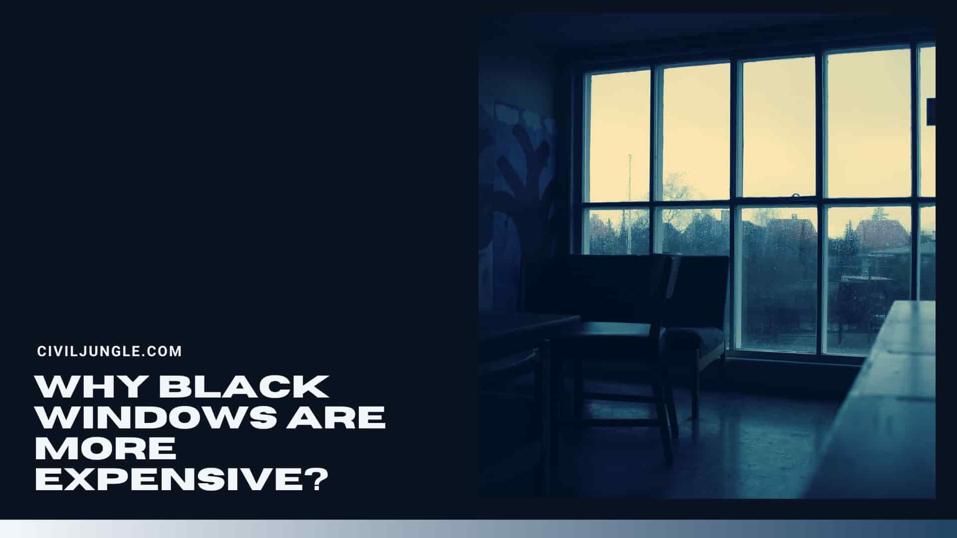 Why Black Windows Are More Expensive?