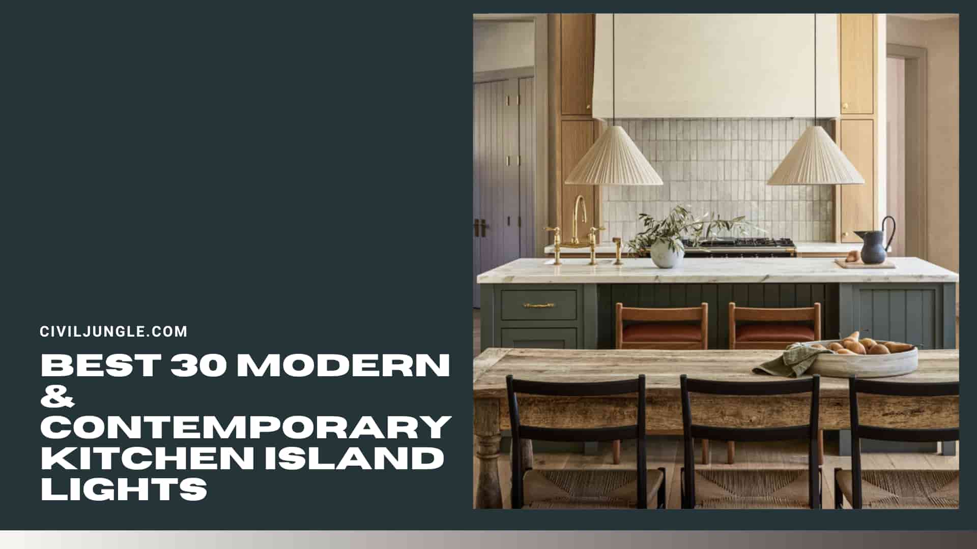 Best 30 Modern & Contemporary Kitchen Island Lights