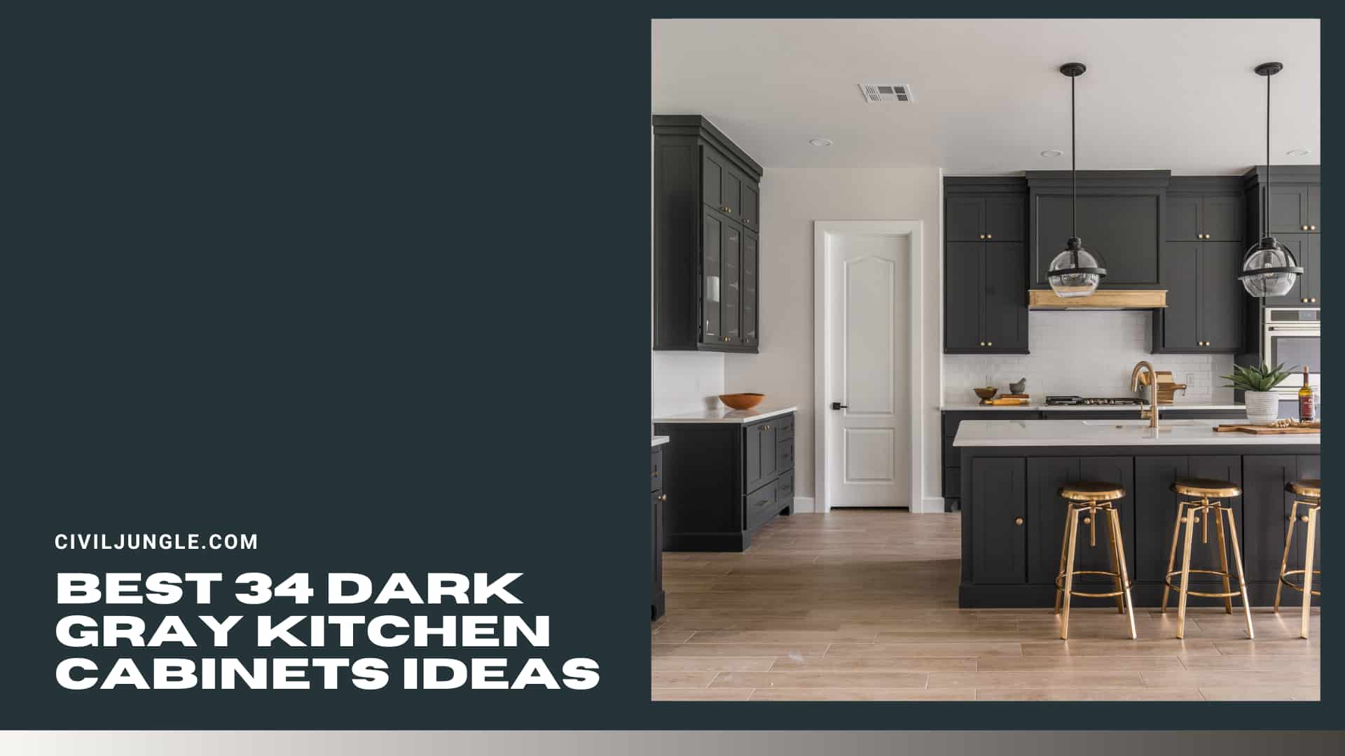 Best 34 Dark Gray Kitchen Cabinets ideas