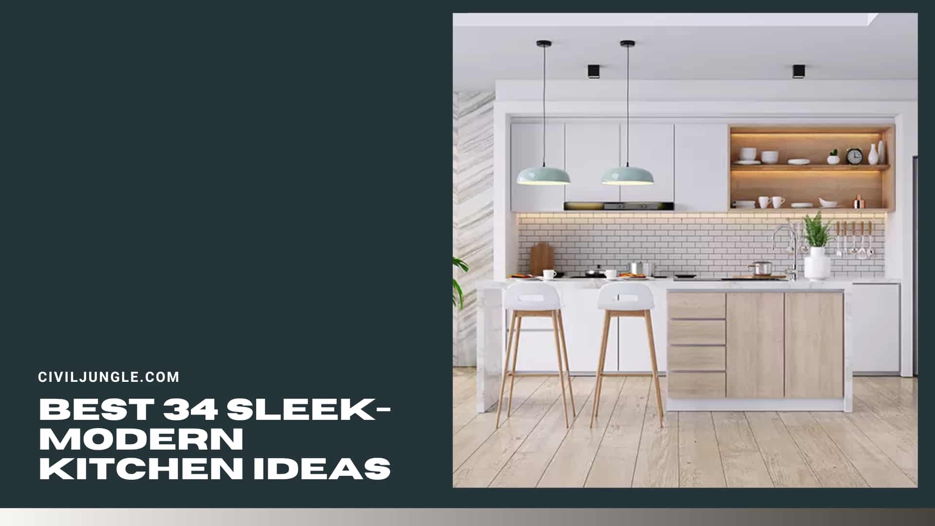 Best 34 Sleek-Modern Kitchen ideas