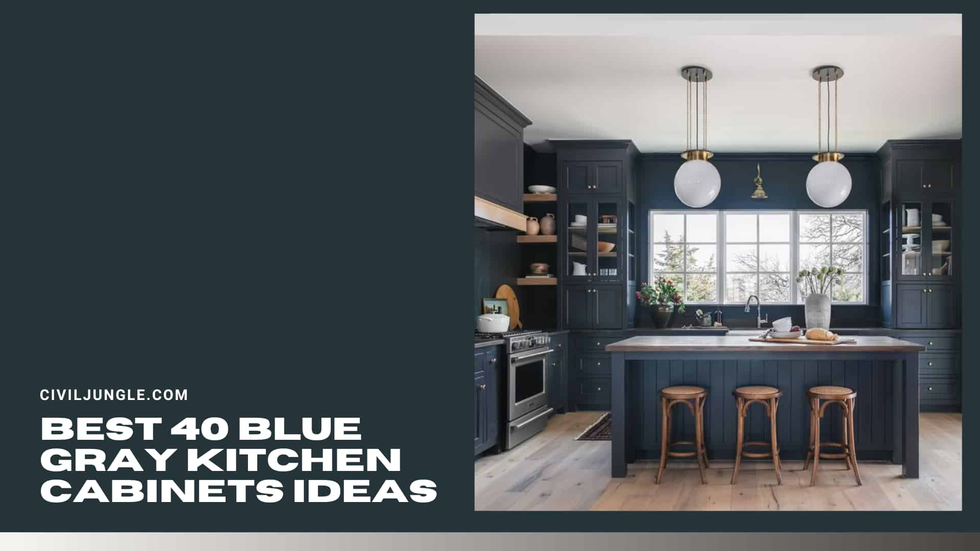 Best 40 Blue Gray Kitchen Cabinets Ideas