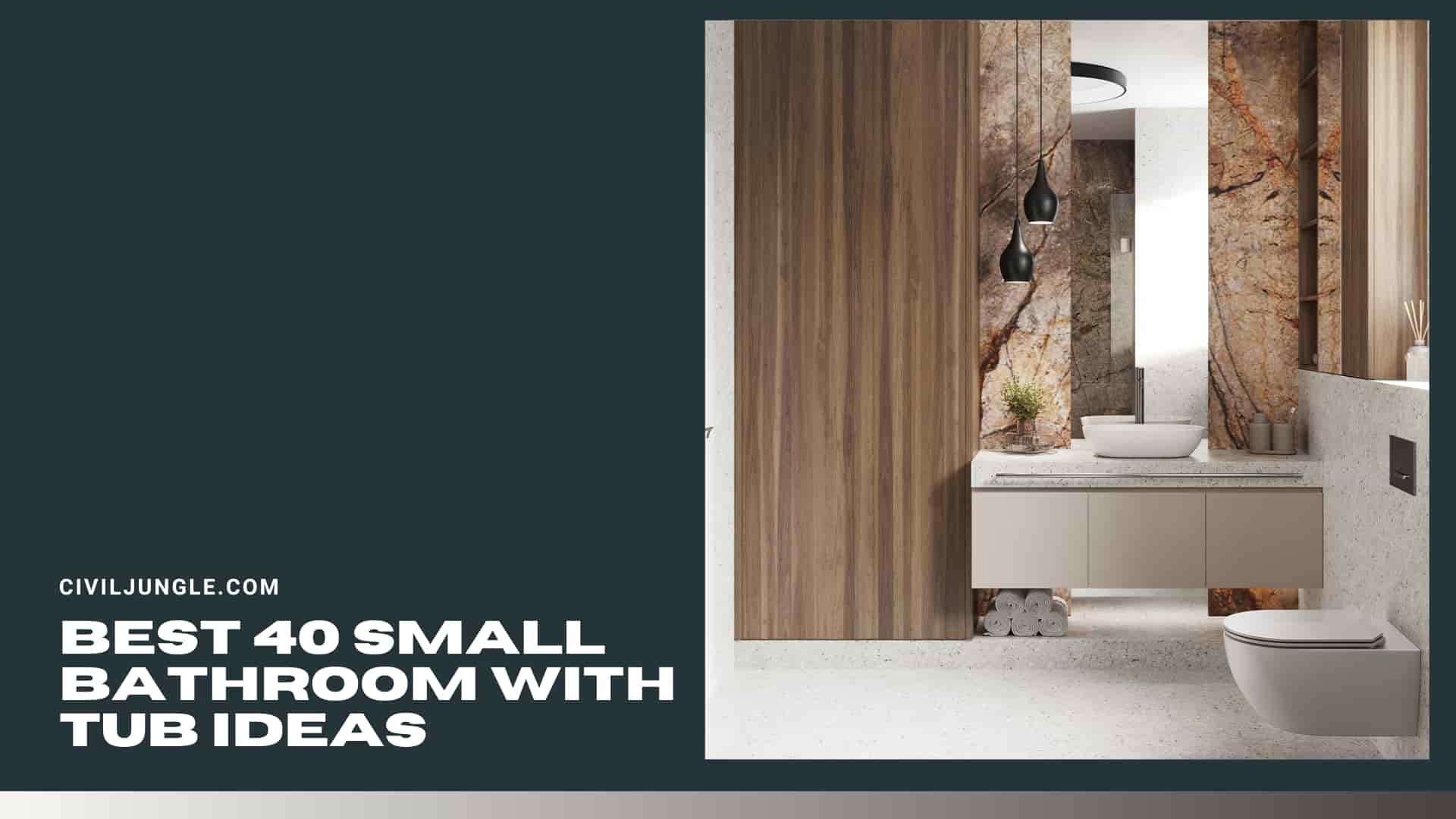Best 40 Small Bathroom With Tub Ideas