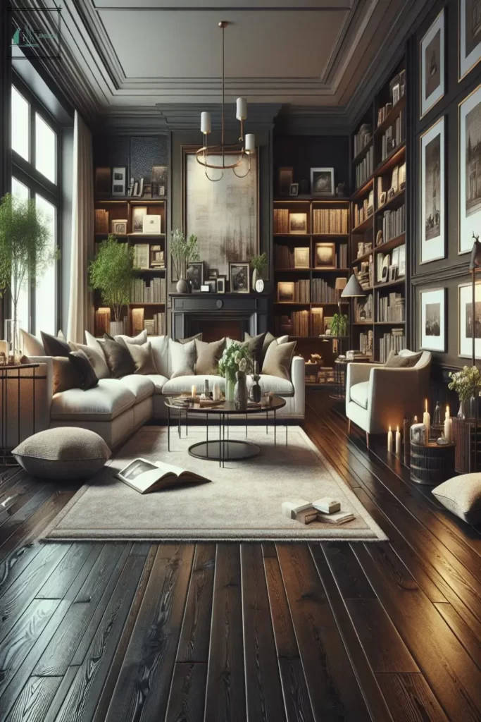 Top 34 Dark Hardwood Floor Living Room