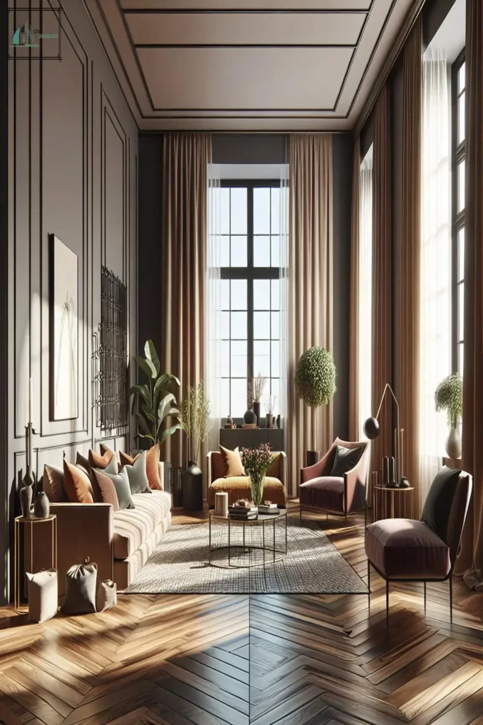Top 34 Design Ideas Living Room Dark Hardwood Floor