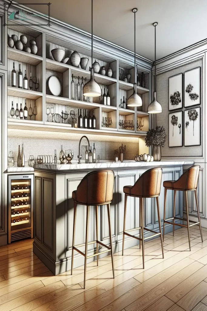 Elegant Kitchen Bar Designs