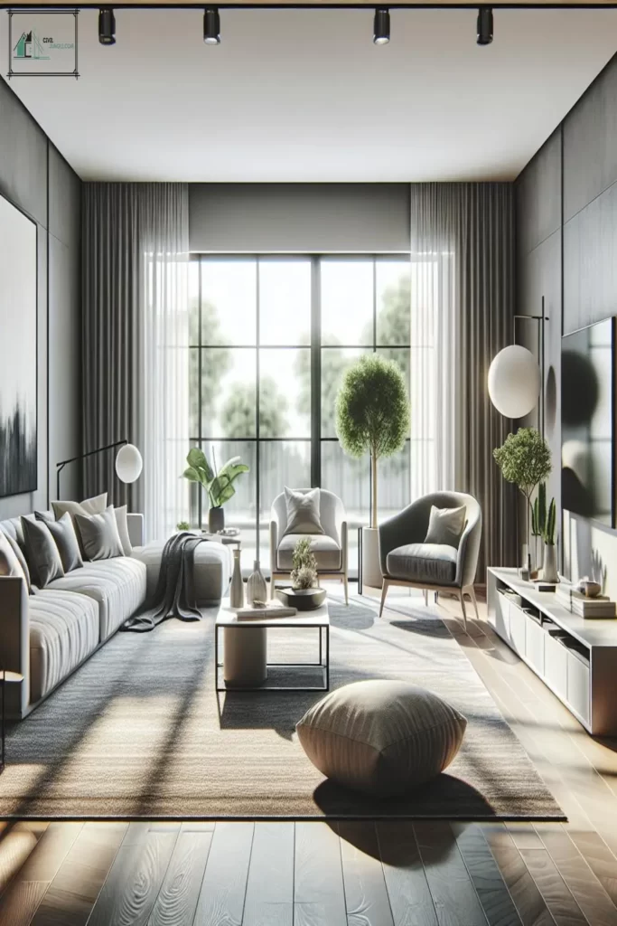 Best 34 Grey Flooring Living Room Ideas