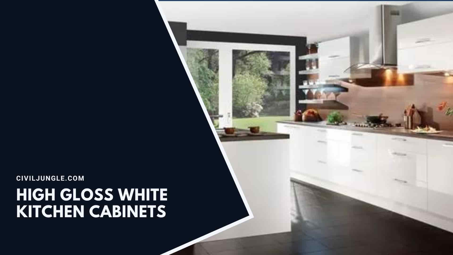 High Gloss White Kitchen Cabinets