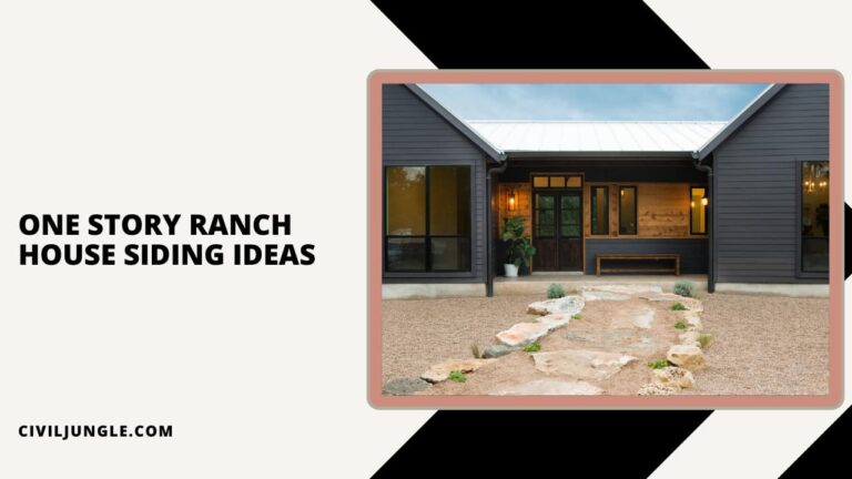 One Story Ranch House Siding Ideas