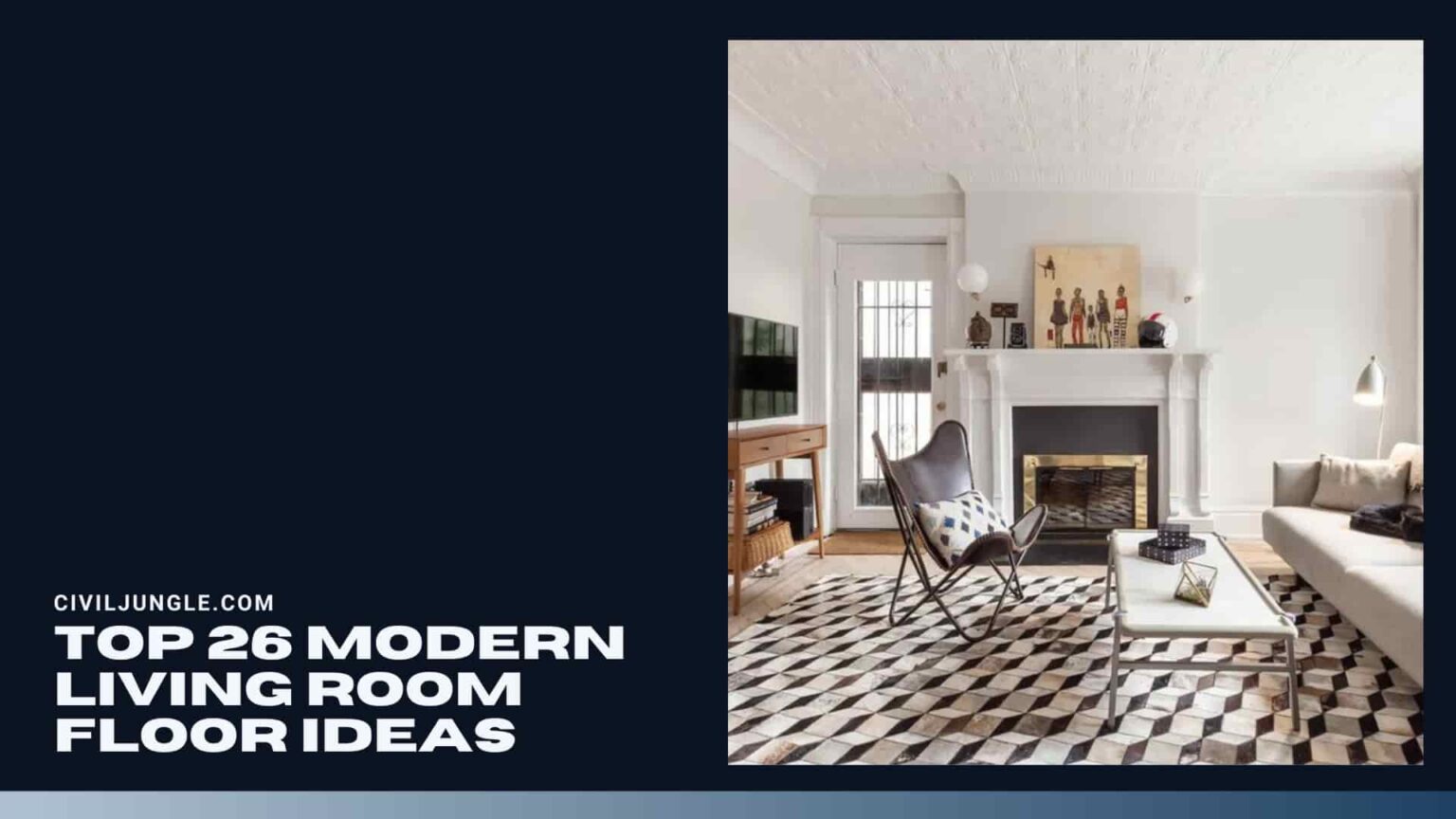 Top 26 Modern Living Room Floor Ideas