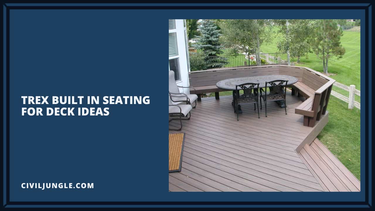 Trex Built in Seating for Deck Ideas