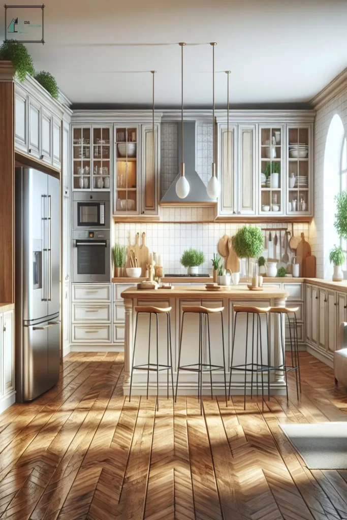 Wooden Floor Kitchen Ideas