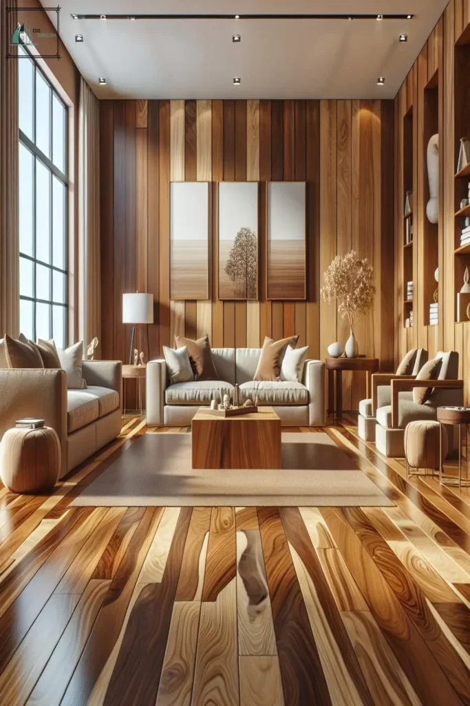 Best 34 Wooden Floor Living Idea