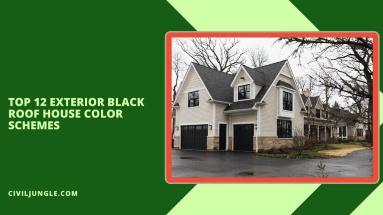 Top 12 Exterior Black Roof House Color Schemes