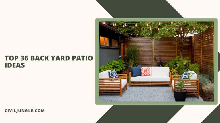 Top 36 Back Yard Patio Ideas