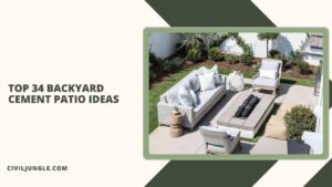 Top 34 Backyard Cement Patio Ideas