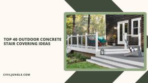 Top 40 Outdoor Concrete Stair Covering Ideas