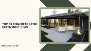 Top 50 Concrete Patio Extension Ideas